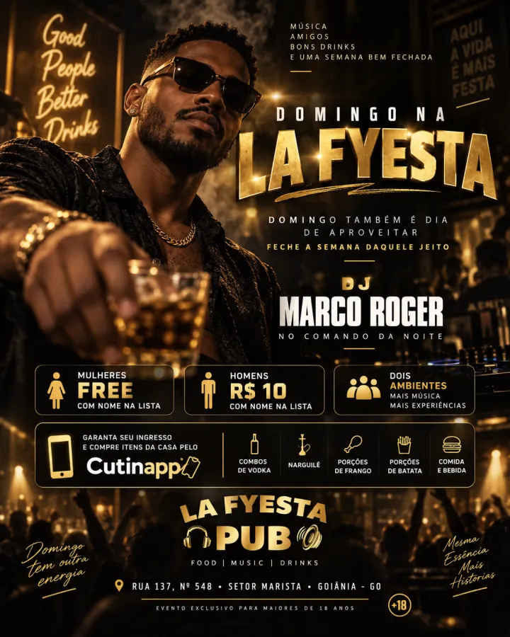 Flyer de DOMINGO NA LA FYESTA*
